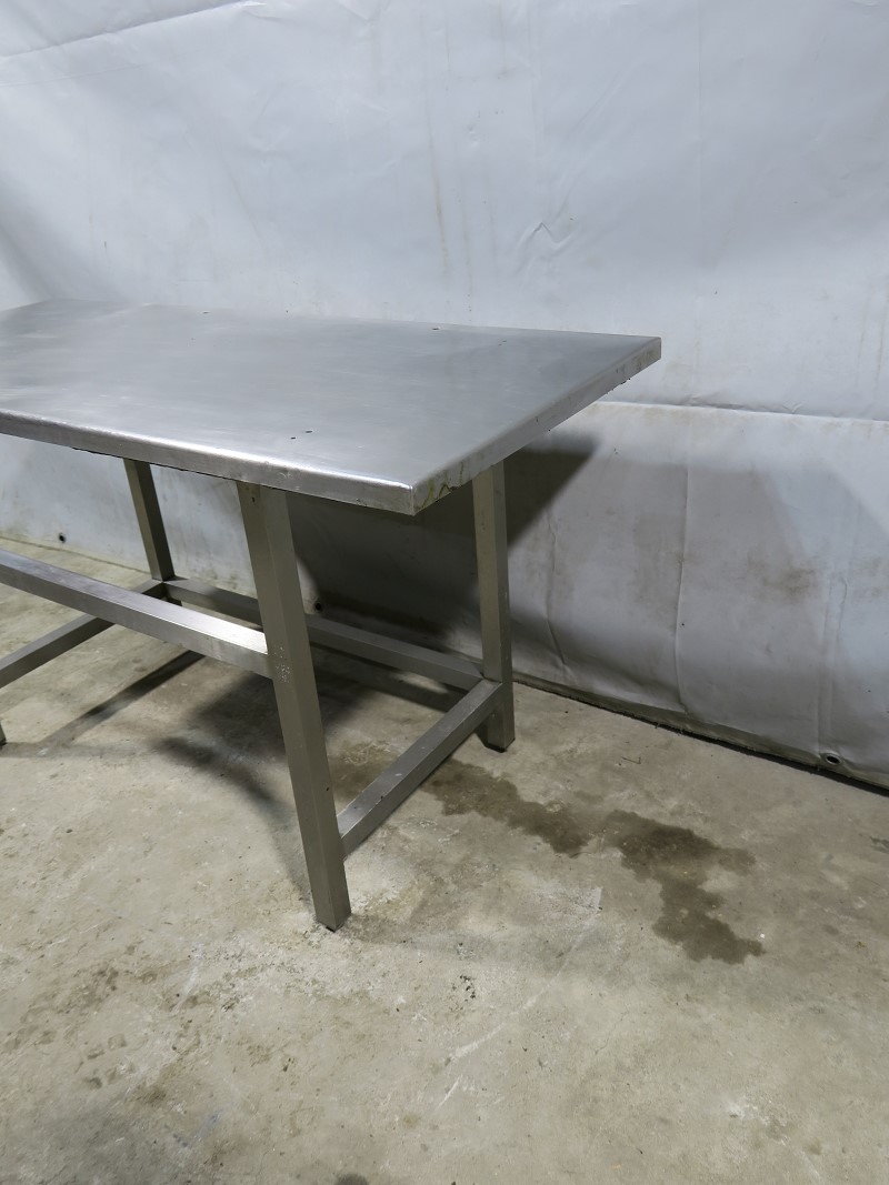 Edelstahl Tisch Arbeitstisch Werktisch für Gastronomie Imbiss, Metzger