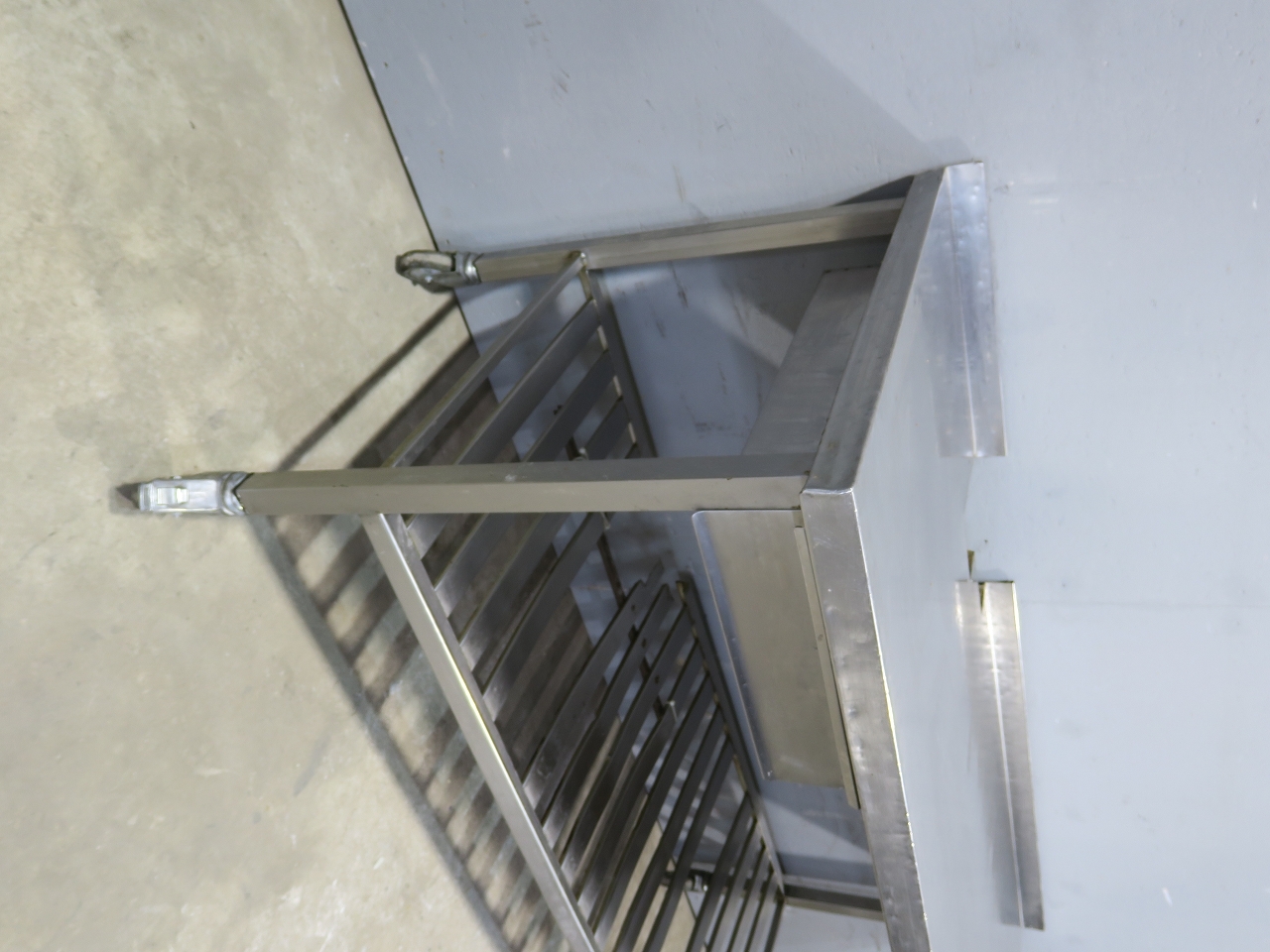 Edelstahl Tisch Arbeitstisch Werktisch Rolltisch Packtisch für