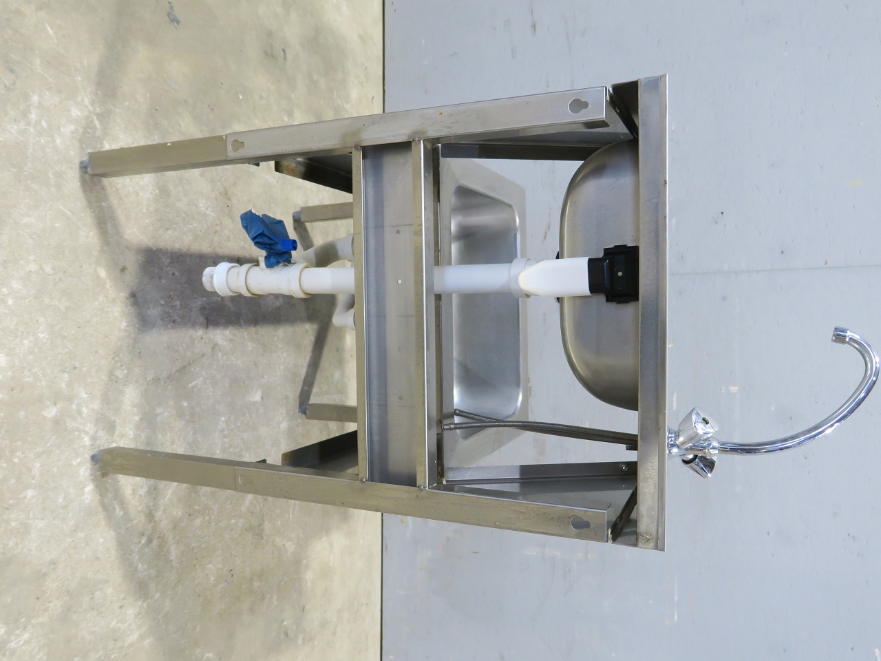 Edelstahl Ausgussbecken Doppel Spüle Spülbecken Waschbecken mit Armatur